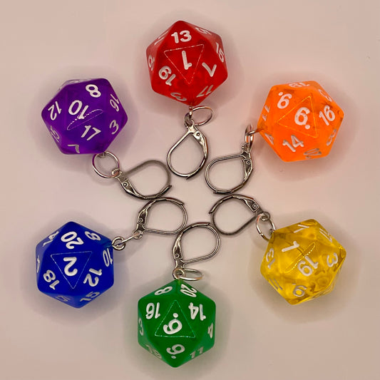 D20 Stitch Markers