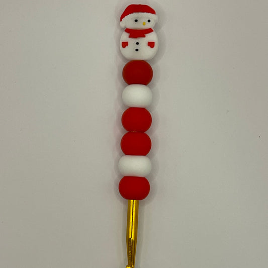 Red and White Snowman 5.5mm Crochet Hook