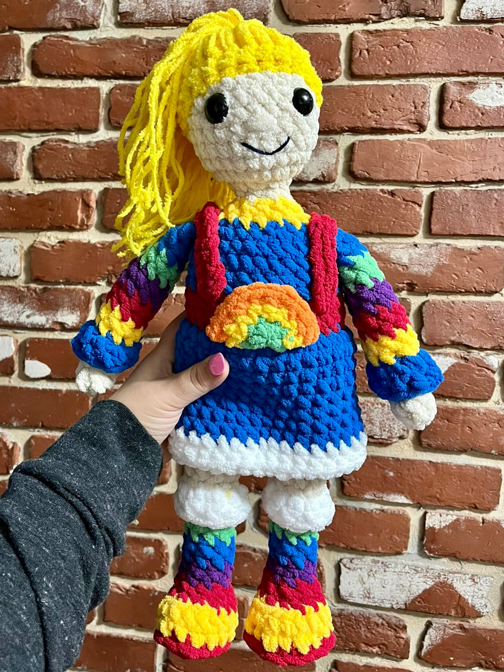 Rainbow Girl - Low Sew Crochet Pattern