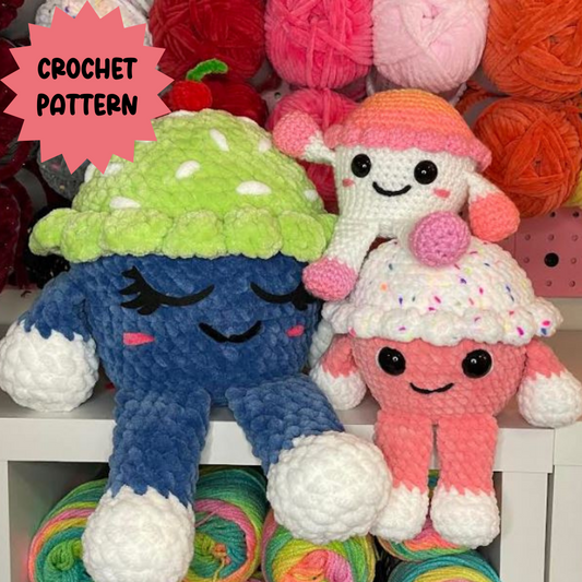 Cupcake Cuteness - Low/No Sew Crochet Pattern