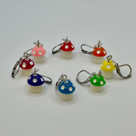 Mushroom Stitch Markers