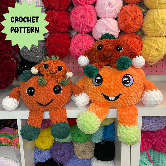 Pumpkin Pal - Low/No Sew Crochet Pattern